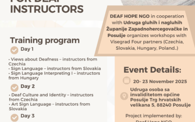 Start of the V4 Deaf Instructors’ Mission in Posušje