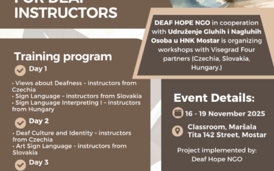 First Launch Mission of V4 for Deaf Instructors in Mostar