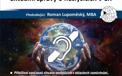 Neslyšící s nadějí bude přednášet v Praze. – Aktuální zprávy o neslyšících v ČR